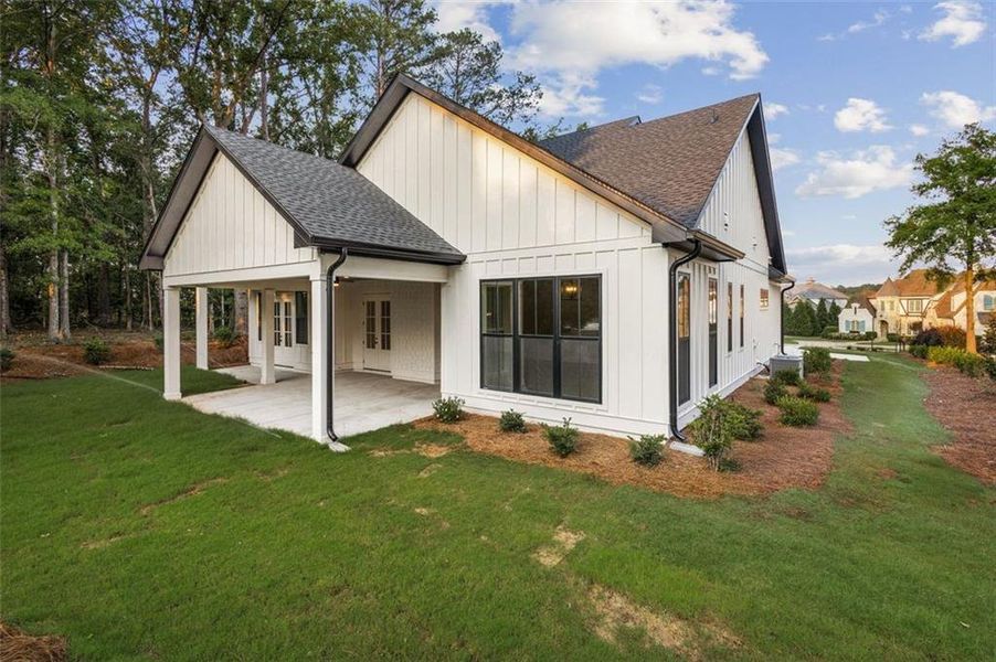 Front exterior of a new home in , Eatonton, GA, highlighting curb appeal (Image 28). Front exterior of a new home in , Eatonton, GA, highlighting curb appeal (Image 28).