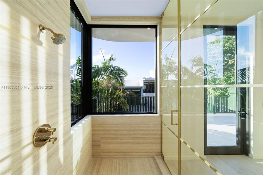 Exterior details and patio area of a home in , Miami Beach (Image 39).