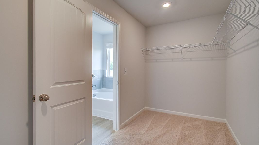 Representative furnished interior of a home built from the Layla II by DRB Homes in Enclave at Evergreen, Fairburn (Image 30).