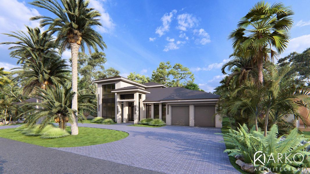 Front exterior of a new home in , Fort Lauderdale, FL, highlighting curb appeal (Image 8). Front exterior of a new home in , Fort Lauderdale, FL, highlighting curb appeal (Image 8).