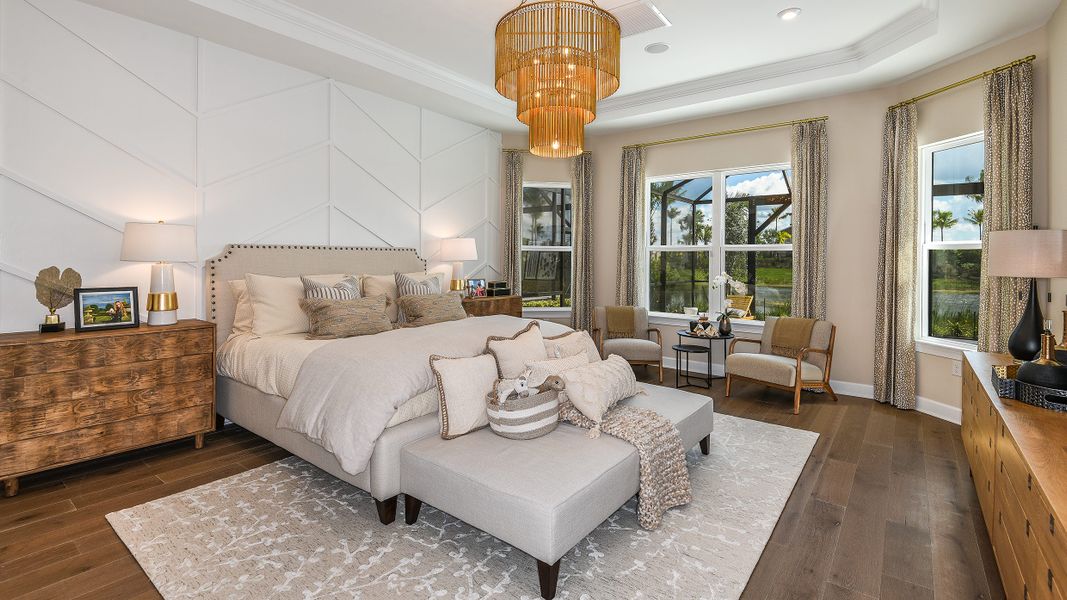 Furnished interior view inside a new home in Esplanade by the Islands, Naples (Image 23). Furnished interior view inside a new home in Esplanade by the Islands, Naples (Image 23).