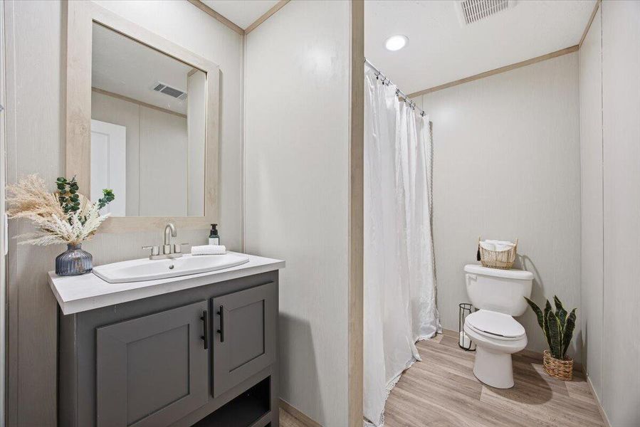 Furnished interior view inside a new home in , Cross (Image 15). Furnished interior view inside a new home in , Cross (Image 15).