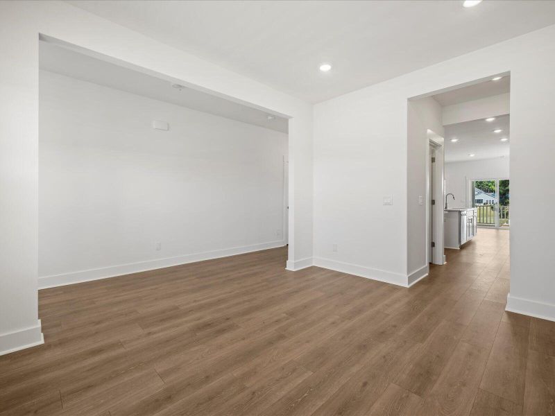 Spacious, unfurnished interior of a new home in The Coves at Lakes of Cane Bay, Summerville (Image 13). Spacious, unfurnished interior of a new home in The Coves at Lakes of Cane Bay, Summerville (Image 13).