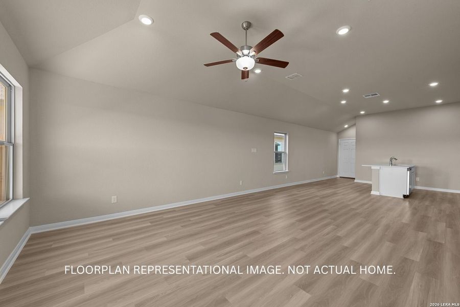 Spacious, unfurnished interior of a new home in Paloma Park, Converse (Image 10). Spacious, unfurnished interior of a new home in Paloma Park, Converse (Image 10).