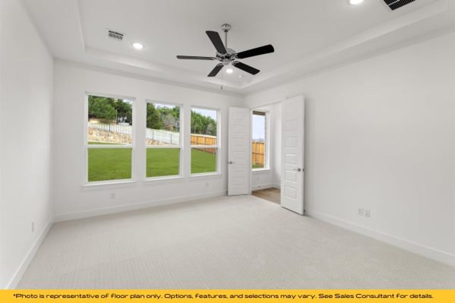 Representative unfurnished interior of a home built from the The Catalina by Stonefield Homes in The Highlands, Rockwall (Image 112).