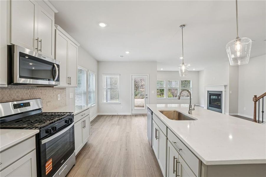 Furnished interior view inside a new home in Westmont Preserve, Powder Springs (Image 7).