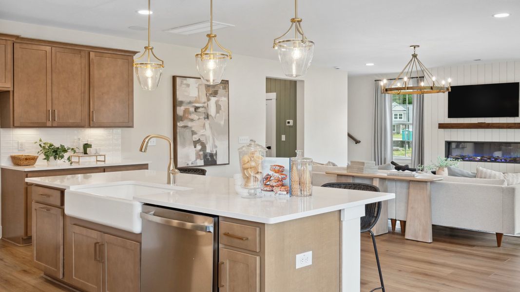 Representative furnished interior of a home built from the St. Helena by DRB Homes in Creekside at Andrews, Summerville (Image 8).