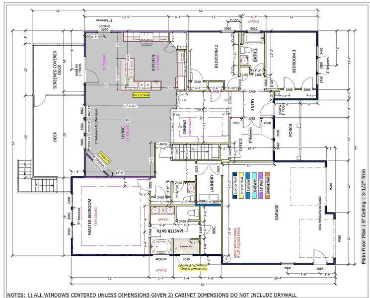 2D floor plan layout of this home in Pointe Summit, Slater-Marietta, SC (Image 2).