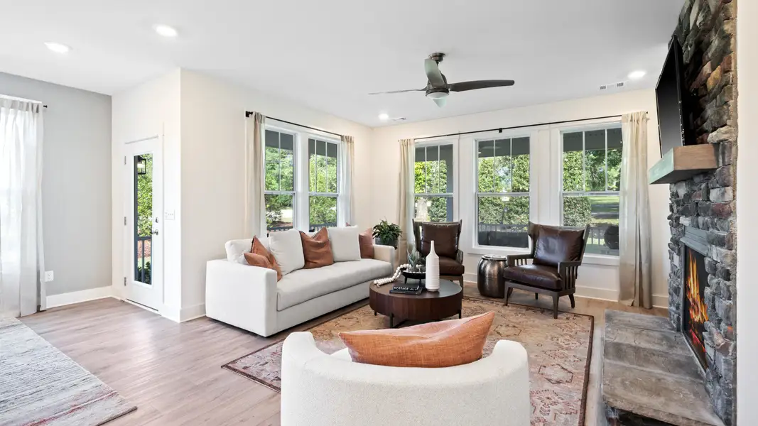 Furnished interior view inside a new home in Mulberry Estates, Simpsonville (Image 4).
