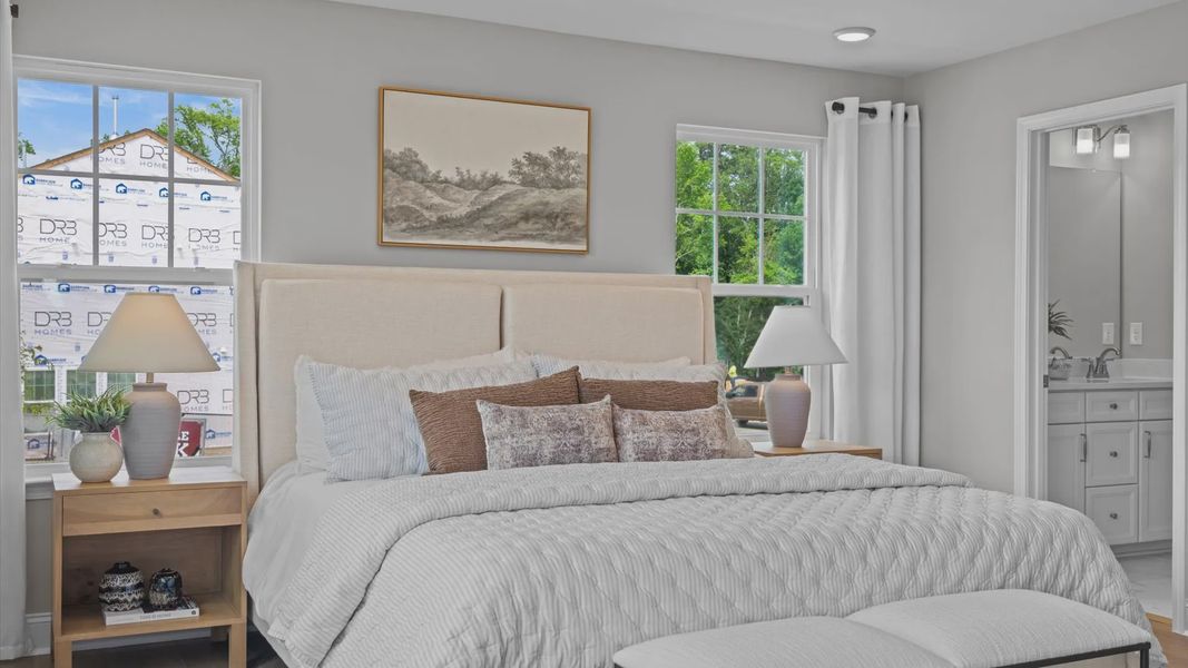 Furnished interior view inside a new home in Essex Townes, Franklinton (Image 25).