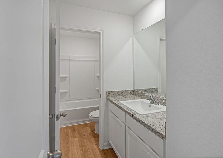 Second bathroom located upstairs