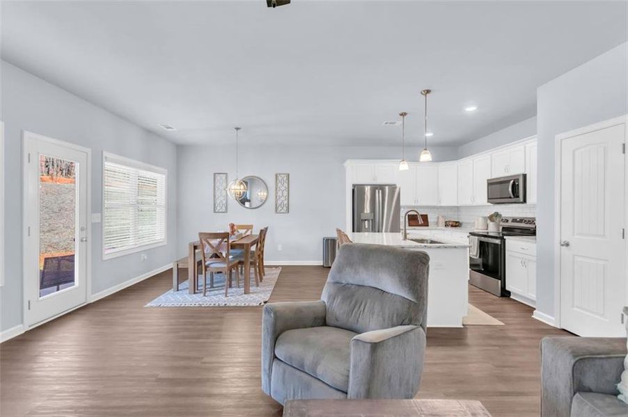 Furnished interior view inside a new home in , Clarkesville (Image 8).