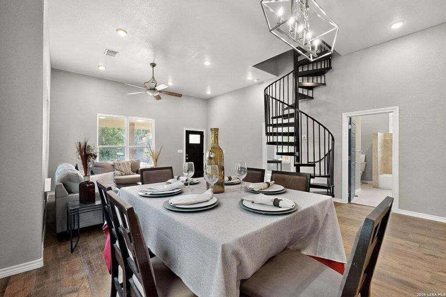Furnished interior view inside a new home in , San Antonio (Image 9). Furnished interior view inside a new home in , San Antonio (Image 9).