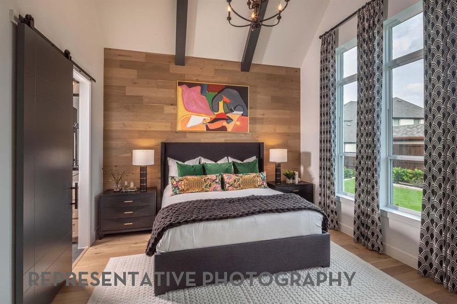 Furnished interior view inside a new home in Star Trail, Prosper (Image 8).