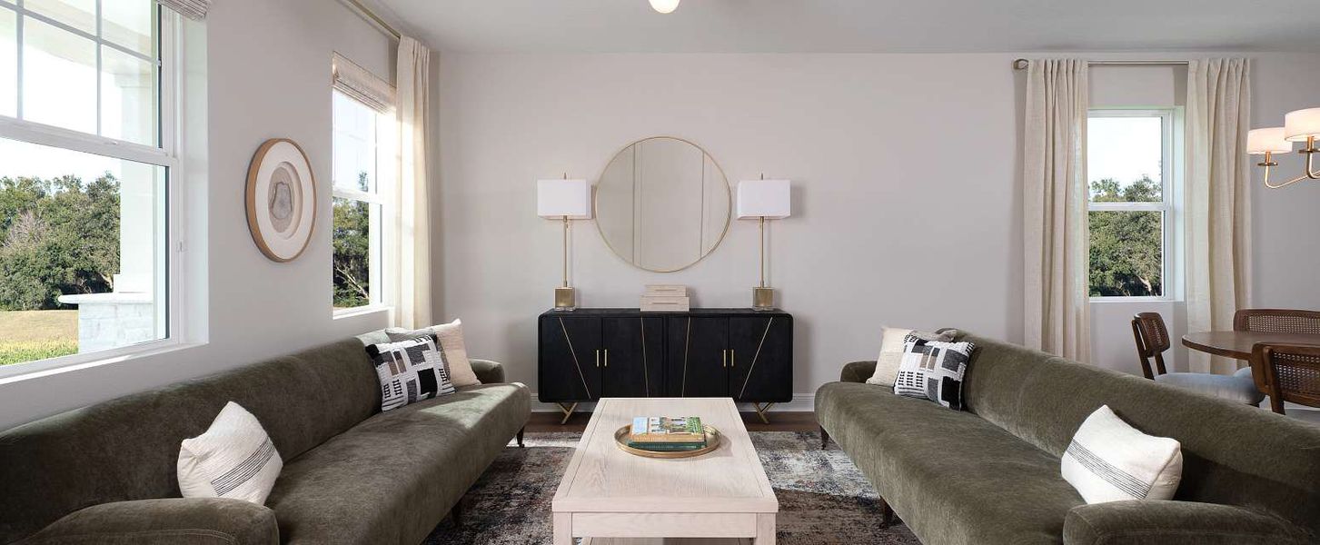 Representative furnished interior of a home built from the Griffin by Ashton Woods in Lake Cawood Cove, Windermere (Image 6).