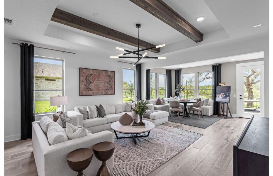 Furnished interior view inside a new home in Del Webb New Braunfels at Veramendi, New Braunfels (Image 9).