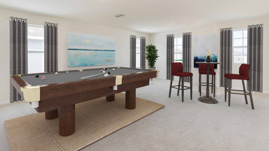 Furnished interior view inside a new home in Angeline, Land O' Lakes (Image 10).