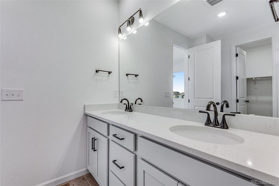 Furnished interior view inside a new home in Painted Prairie, Aurora (Image 21). Furnished interior view inside a new home in Painted Prairie, Aurora (Image 21).