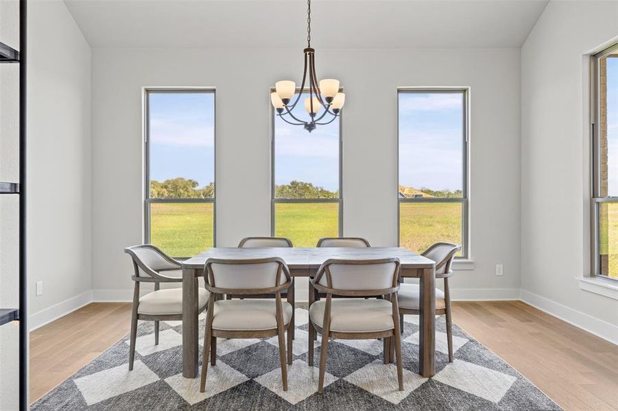 Furnished interior view inside a new home in Waterfall Ranch - 1 Acre Lots, Waxahachie (Image 10). Furnished interior view inside a new home in Waterfall Ranch - 1 Acre Lots, Waxahachie (Image 10).