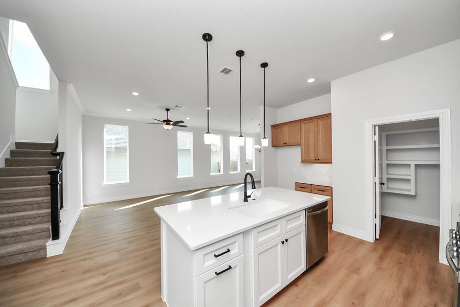 Furnished interior view inside a new home in Lexington Heights, Willis (Image 12).