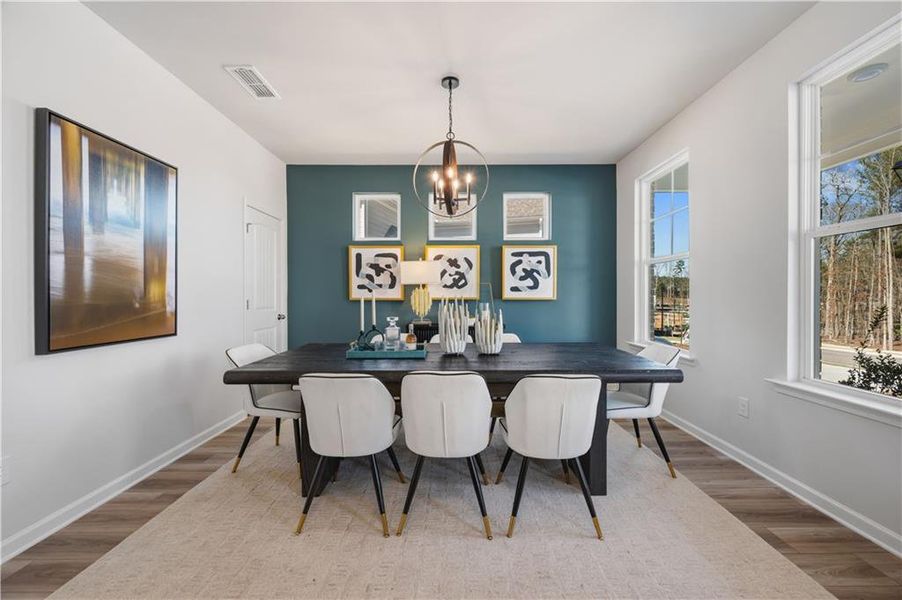 Furnished interior view inside a new home in Hamilton Lakes, Lawrenceville (Image 12). Furnished interior view inside a new home in Hamilton Lakes, Lawrenceville (Image 12).