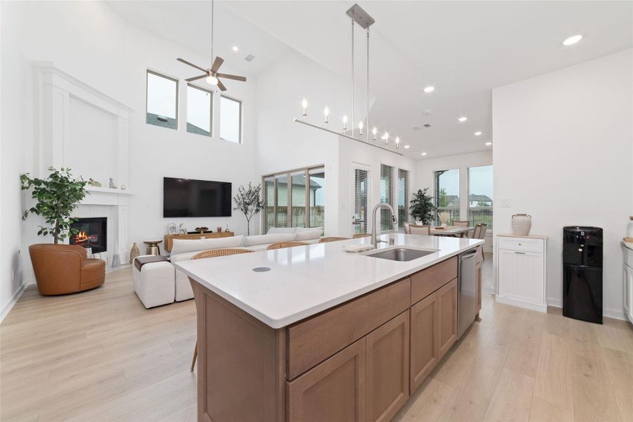 Furnished interior view inside a new home in Elyson, Katy (Image 19).