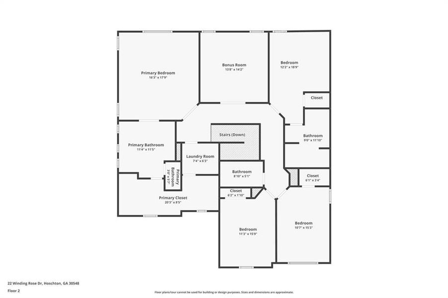 2D floor plan layout of this home in Rosewood Lake Estates, Hoschton, GA (Image 5). 2D floor plan layout of this home in Rosewood Lake Estates, Hoschton, GA (Image 5).