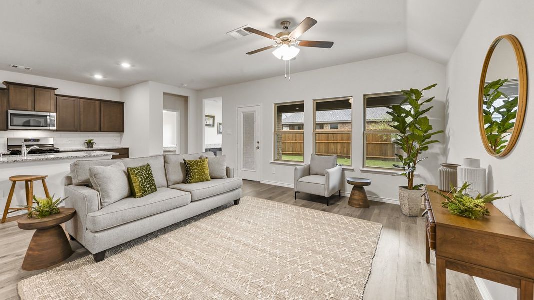 Furnished interior view inside a new home in Trailstone, Caddo Mills (Image 8). Furnished interior view inside a new home in Trailstone, Caddo Mills (Image 8).