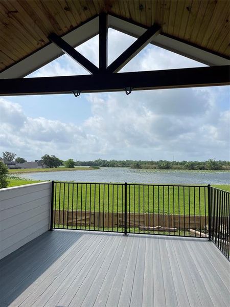 Beautiful view from upstairs patio/deck/balcony