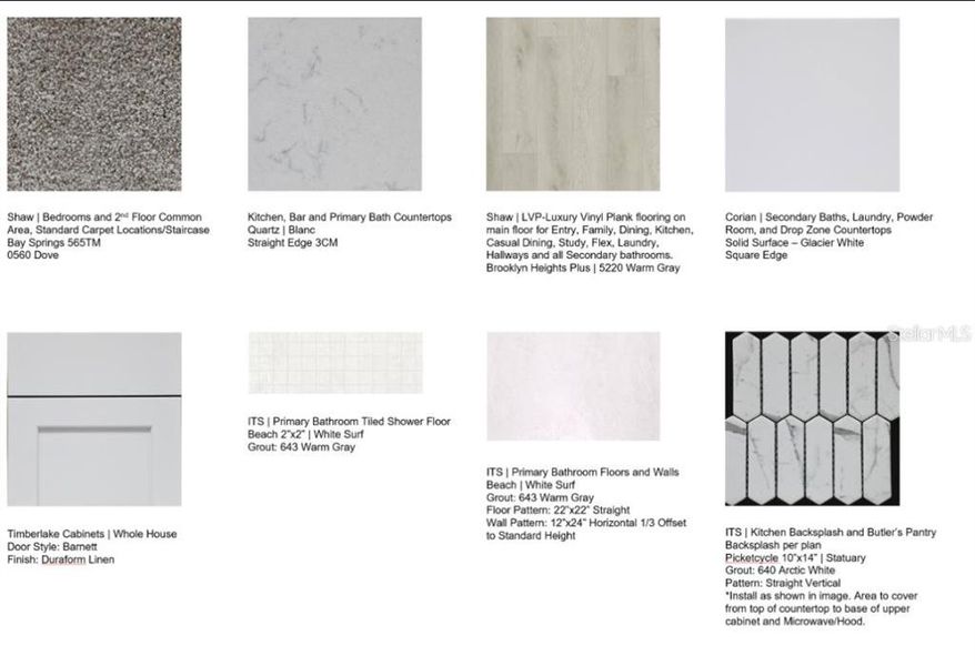 Sample of building materials used in homes in Indigo Creek, Apollo Beach (Image 16). Sample of building materials used in homes in Indigo Creek, Apollo Beach (Image 16).