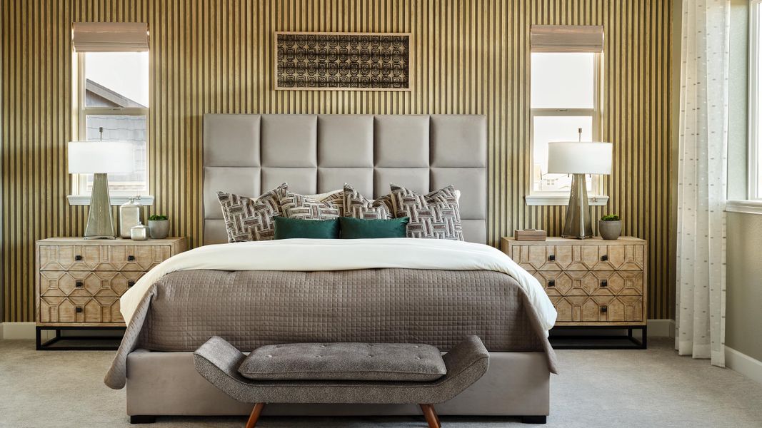 Representative furnished interior of a home built from the Steamboat | A Multi-Gen Home by Taylor Morrison in Dawson Trails, Castle Rock (Image 19).