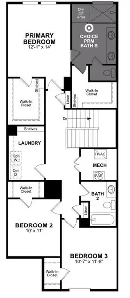 Beazer Homes Waterbend Princeton Floorplan.