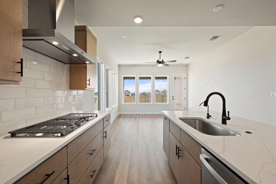 Furnished interior view inside a new home in Lariat, Liberty Hill (Image 10).