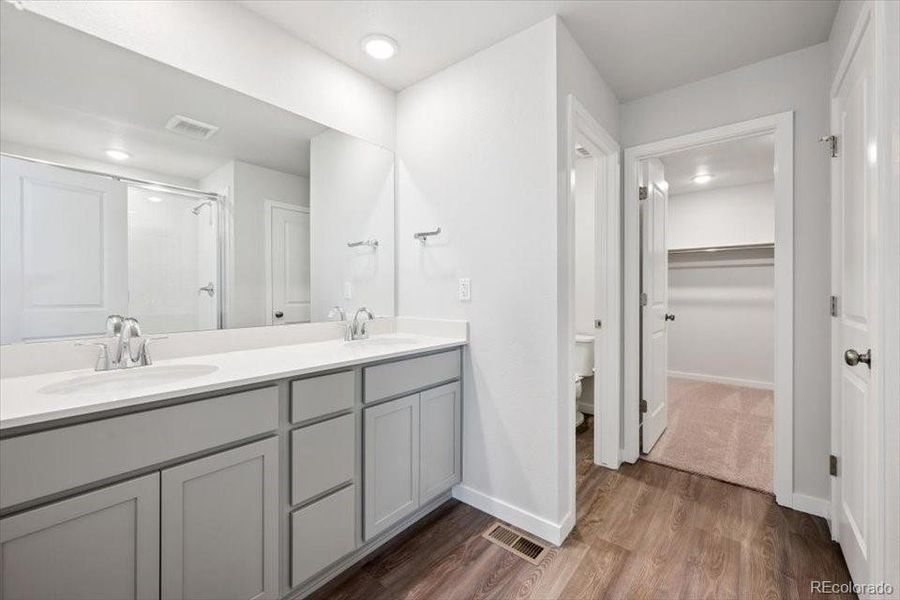 Furnished interior view inside a new home in The Haven Collection at Windler, Aurora (Image 9).