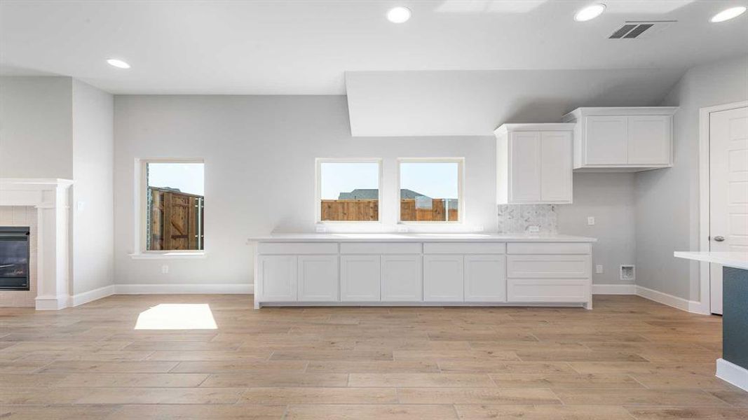 Furnished interior view inside a new home in The Heights At Uptown Celina 45', Celina (Image 9). Furnished interior view inside a new home in The Heights At Uptown Celina 45', Celina (Image 9).