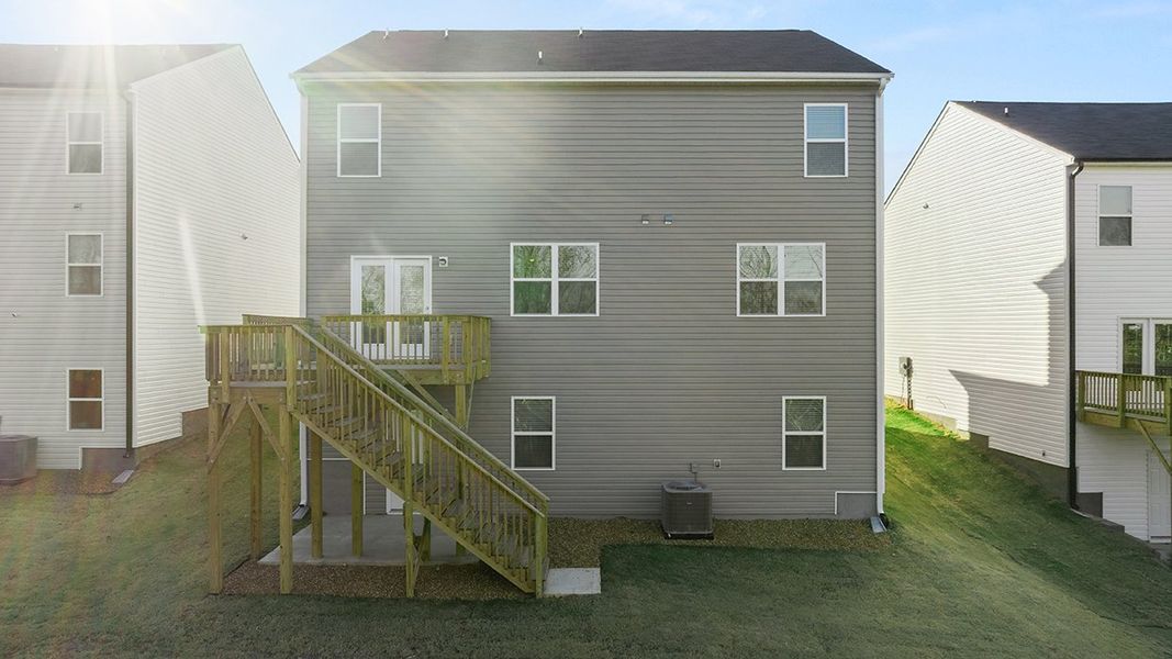 Exterior details and patio area of a home in Captain's Corner, Grovetown (Image 4).