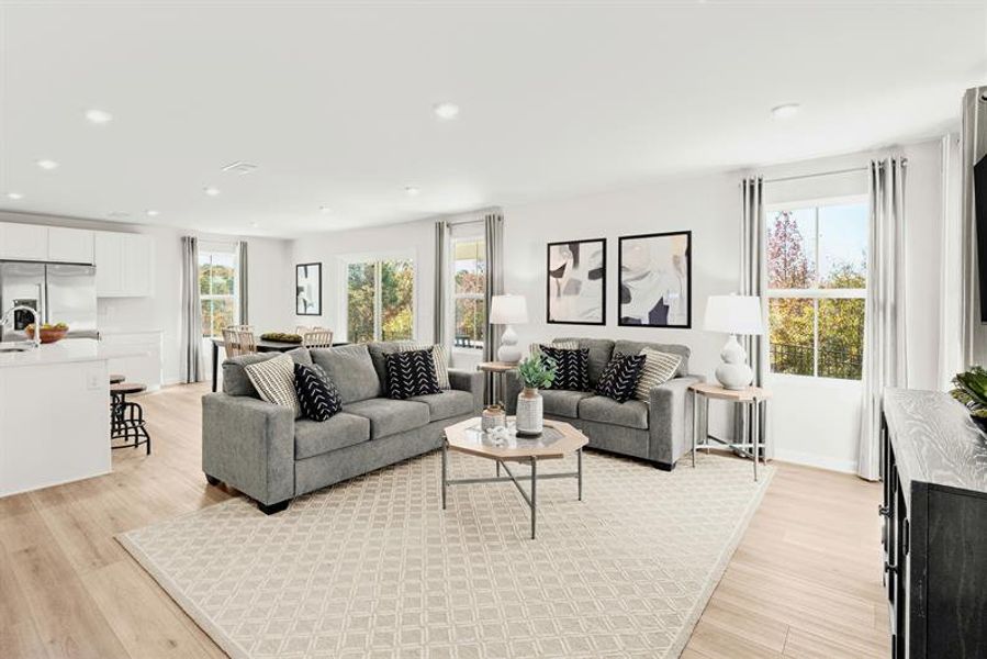 Representative furnished interior of a home built from the Woodford by Ryan Homes in Liberty Grove Single Family Homes, China Grove (Image 13). Representative furnished interior of a home built from the Woodford by Ryan Homes in Liberty Grove Single Family Homes, China Grove (Image 13).