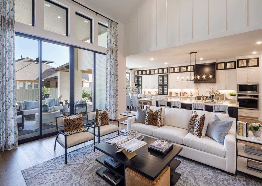Representative furnished interior of a home built from the 222G by Highland Homes in Quail Hollow, Rockwall (Image 9).