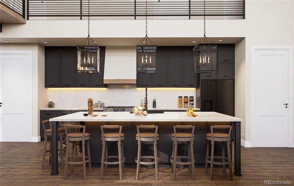 Furnished interior view inside a new home in , Conifer (Image 4).