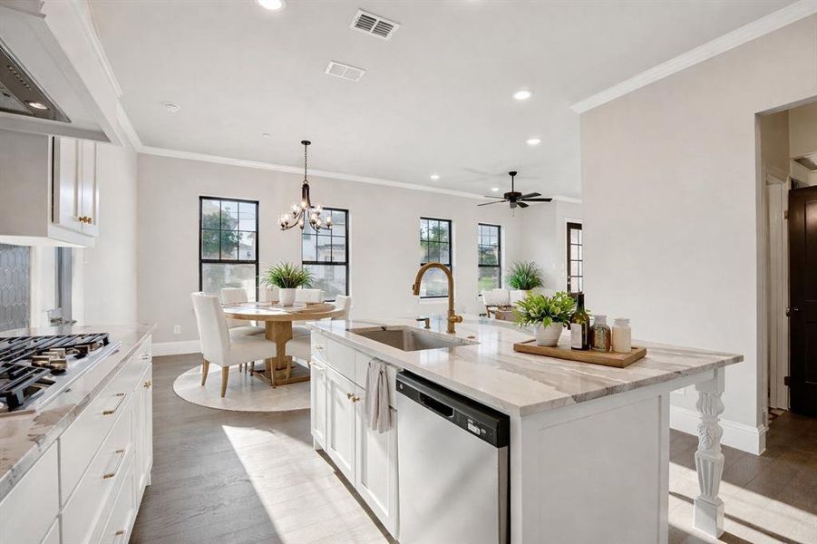 View from the corner of the kitchen.