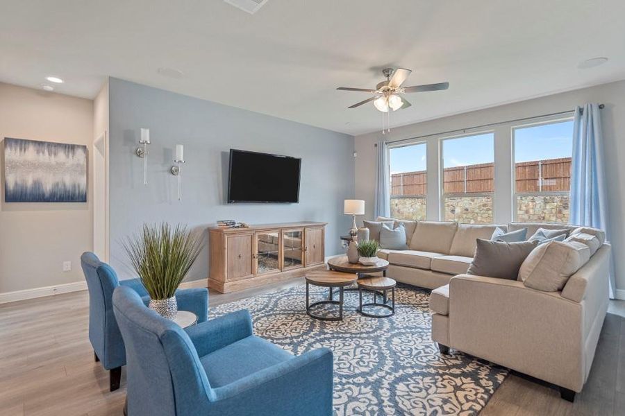 Furnished interior view inside a new home in , Justin (Image 8).