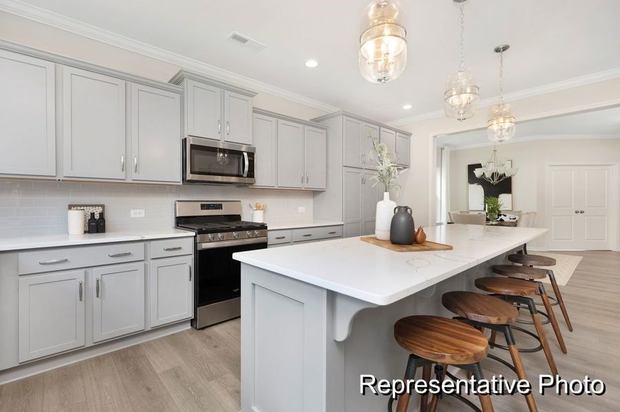 Furnished interior view inside a new home in Homecoming, Ravenel (Image 22).
