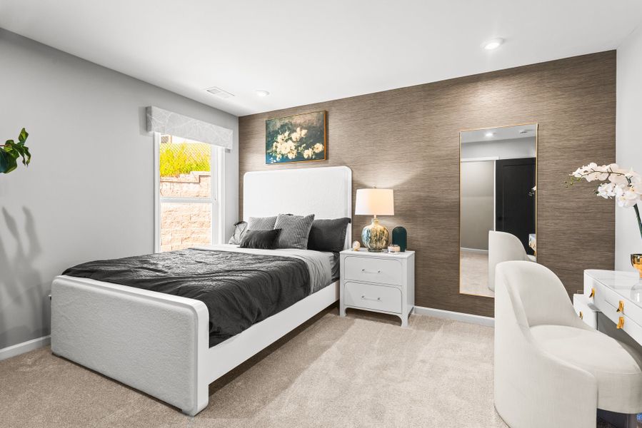 Furnished interior view inside a new home in Villas at Gold Creek, Dawsonville (Image 15).
