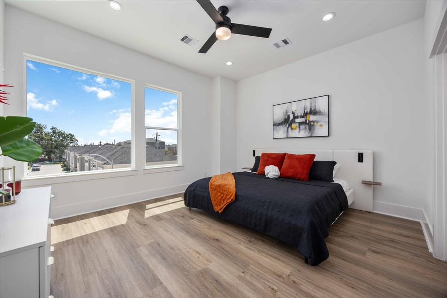 Furnished interior view inside a new home in , Houston (Image 17). Furnished interior view inside a new home in , Houston (Image 17).