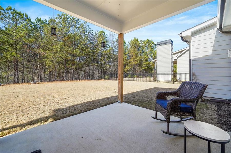 Exterior details and patio area of a home in , Dawsonville (Image 3). Exterior details and patio area of a home in , Dawsonville (Image 3).