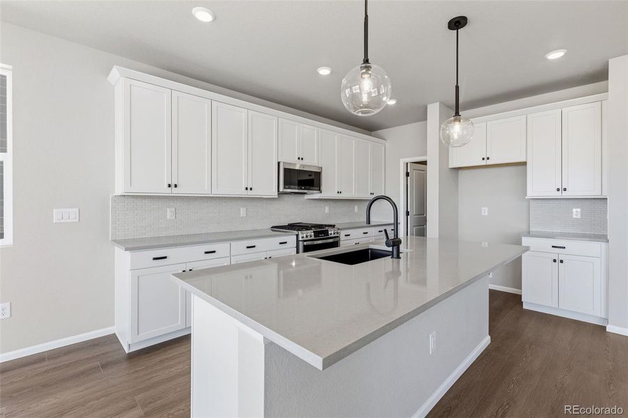 Furnished interior view inside a new home in , Aurora (Image 13).