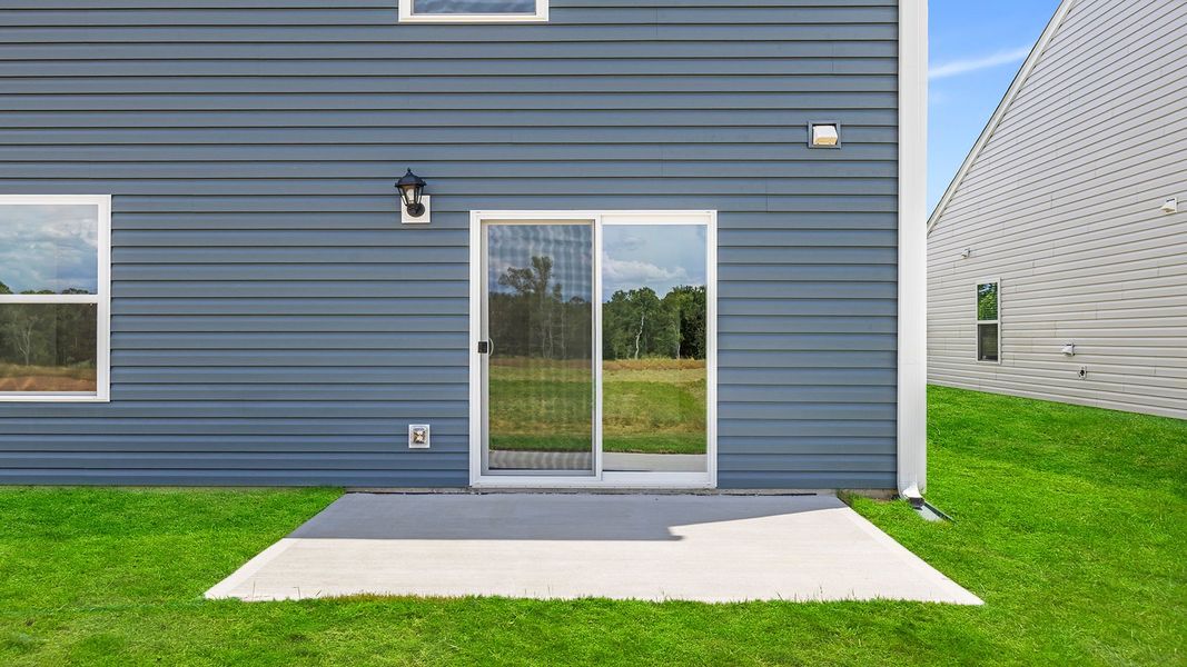 Exterior details and patio area of a home in Baxter Village, Boiling Springs (Image 4). Exterior details and patio area of a home in Baxter Village, Boiling Springs (Image 4).