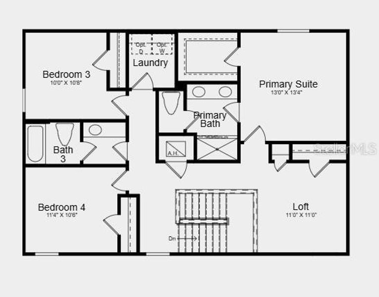 2D floor plan layout of this home in Westview, Kissimmee, FL (Image 2). 2D floor plan layout of this home in Westview, Kissimmee, FL (Image 2).