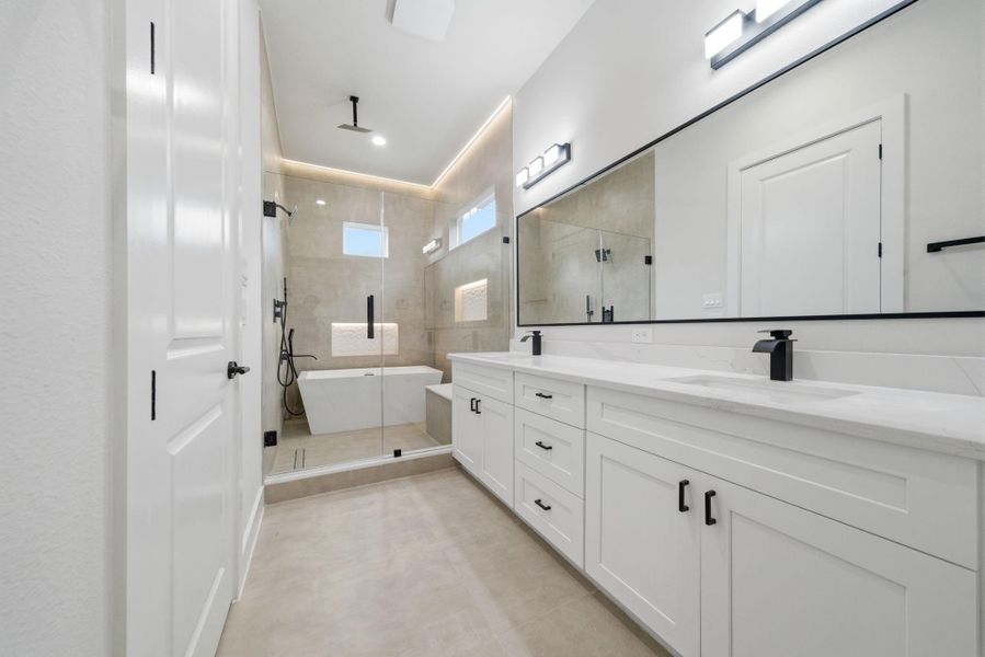 Furnished interior view inside a new home in , Houston (Image 15).