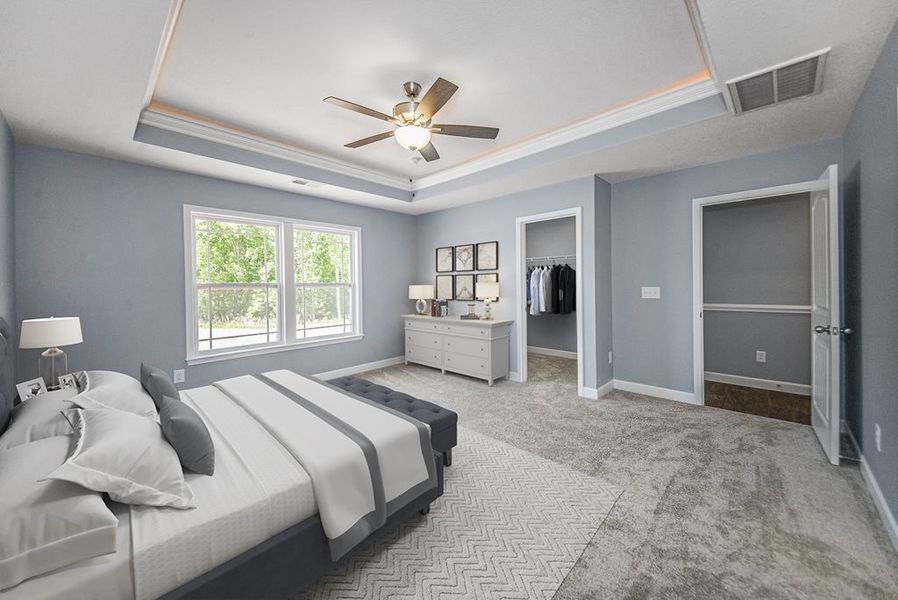 Representative furnished interior of a home built from the Jackson by Enchanted Homes in Lonesome Dove, San Antonio (Image 7).